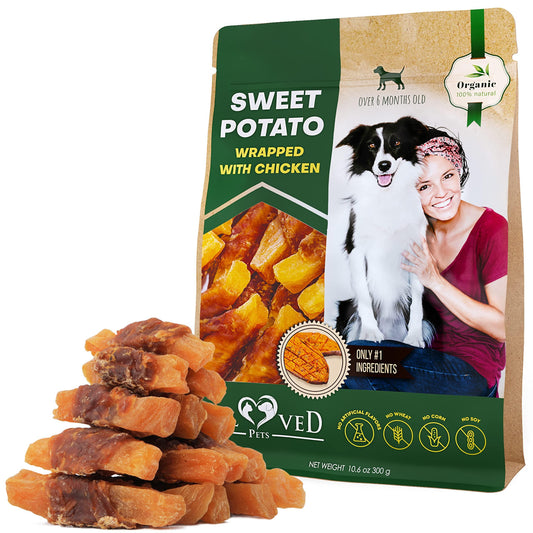 Sweet Potato Wrapped Chicken Treats