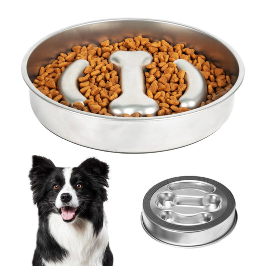 Stainless Steel Slow Feeder Bowl